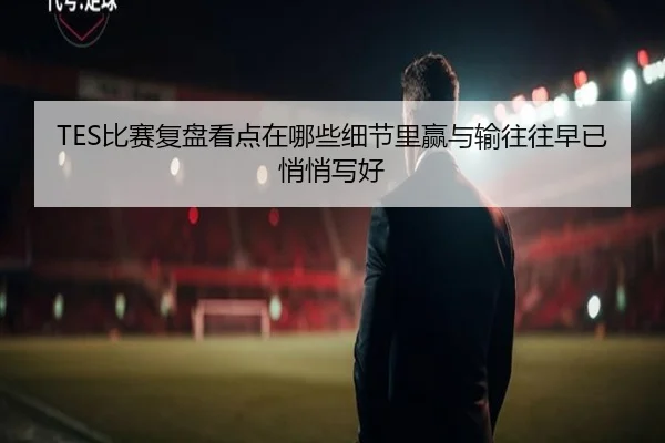 TES比赛复盘看点在哪些细节里赢与输往往早已悄悄写好（yaboyule）